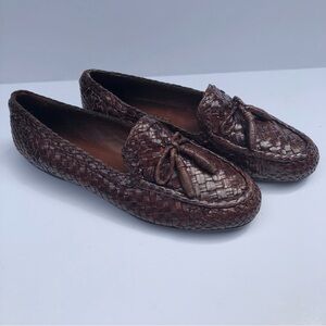 Cole Haan Brown Woven Loafers